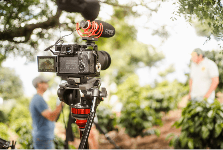 video interview happening outside, Mastering Media Training: Key Tips to Shine in Interviews